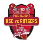 USC vs Rutgers 2024 Big 10 Gameday Collector Pin